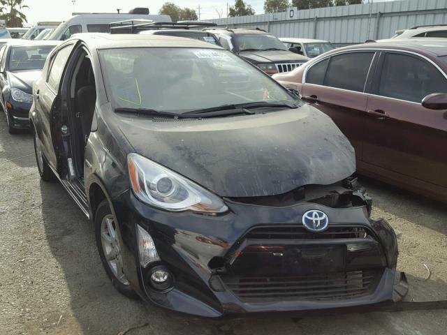 JTDKDTB33G1129988 - 2016 TOYOTA PRIUS C BLACK photo 1