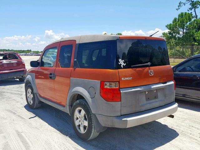 5J6YH18583L006238 - 2003 HONDA ELEMENT EX ORANGE photo 3