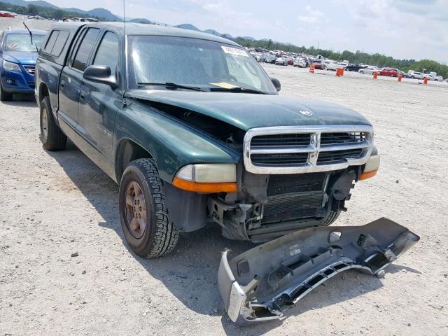 1B7GL2AX31S147982 - 2001 DODGE DAKOTA QUA GREEN photo 1