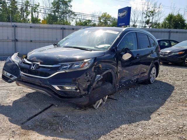 2HKRM4H73GH608404 - 2016 HONDA CR-V EXL BLACK photo 2