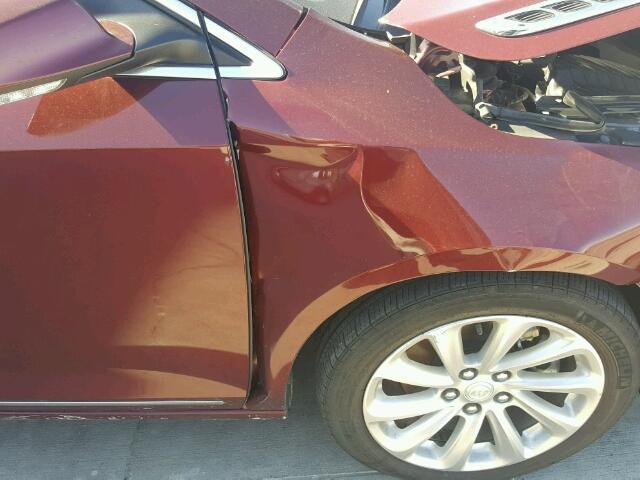 1G4GB5G36FF250981 - 2015 BUICK LACROSSE BURGUNDY photo 9