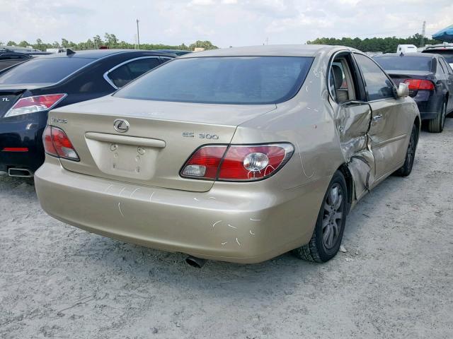 JTHBF30G530138075 - 2003 LEXUS ES 300 GOLD photo 4