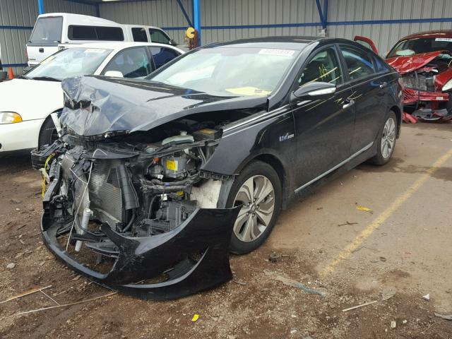 KMHEC4A48DA084408 - 2013 HYUNDAI SONATA HYB BLACK photo 2