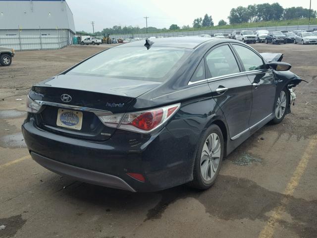 KMHEC4A48DA084408 - 2013 HYUNDAI SONATA HYB BLACK photo 4