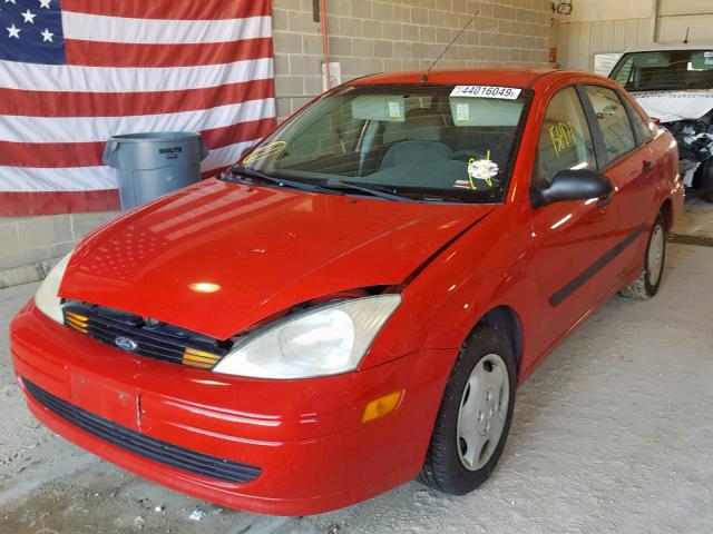 1FAFP33P92W214233 - 2002 FORD FOCUS LX RED photo 2