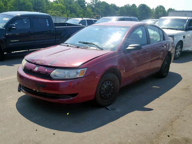 1G8AJ52FX4Z230978 - 2004 SATURN ION LEVEL MAROON photo 2