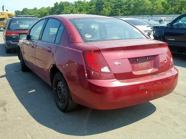 1G8AJ52FX4Z230978 - 2004 SATURN ION LEVEL MAROON photo 3