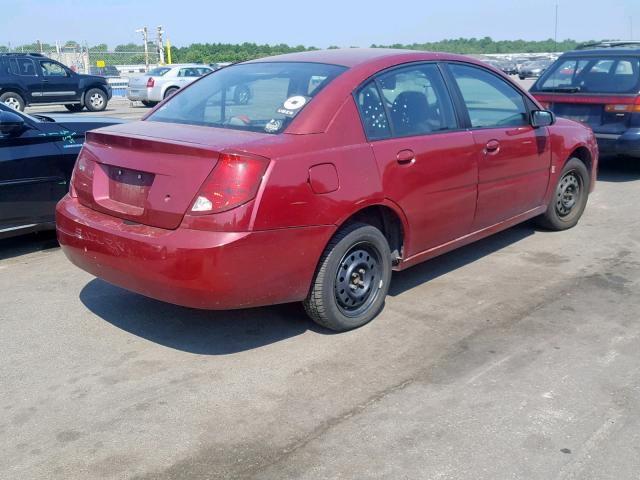 1G8AJ52FX4Z230978 - 2004 SATURN ION LEVEL MAROON photo 4