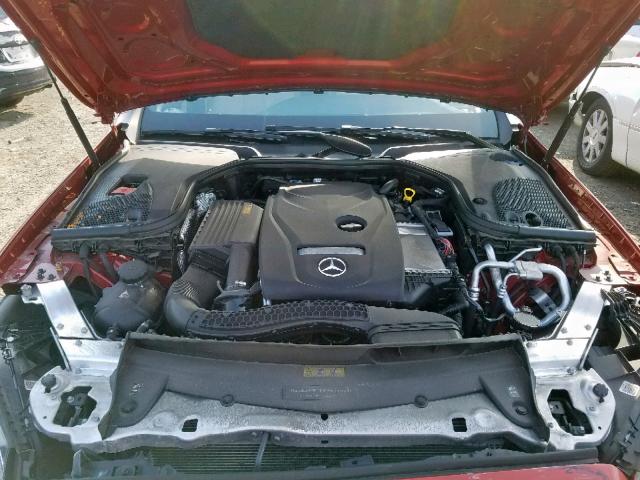 WDDZF4KB0JA382415 - 2018 MERCEDES-BENZ E 300 4MAT RED photo 7