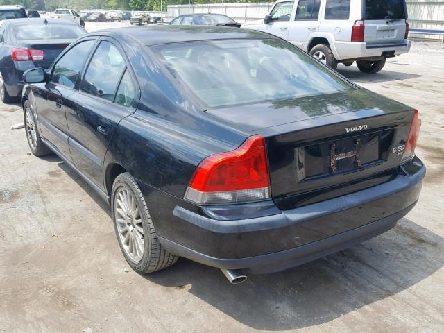 YV1RS53D112036793 - 2001 VOLVO S60 T5 BLACK photo 3