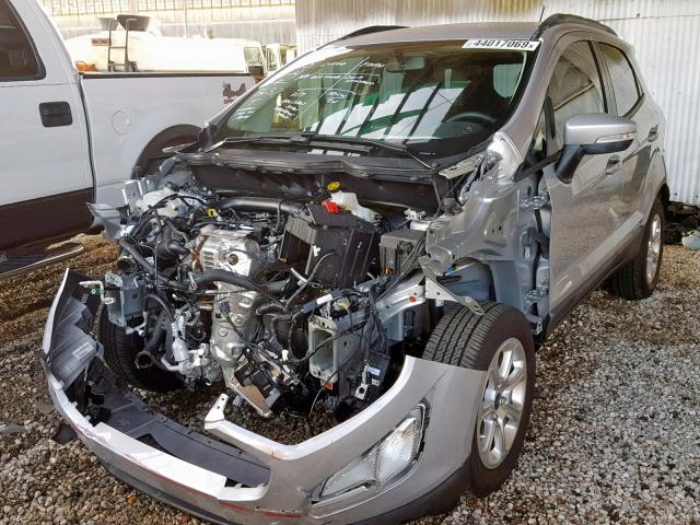 MAJ3S2GE7KC263632 - 2019 FORD ECOSPORT S SILVER photo 2