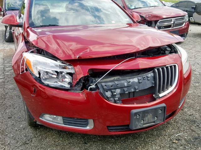 2G4GS5EV3D9158480 - 2013 BUICK REGAL PREM RED photo 9