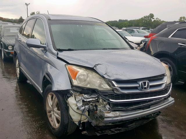 5J6RE4H71AL002903 - 2010 HONDA CR-V EXL BLUE photo 1