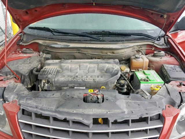 2A4GF68446R920164 - 2006 CHRYSLER PACIFICA T RED photo 7