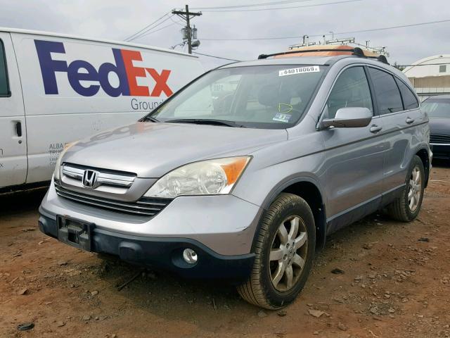 JHLRE48748C042640 - 2008 HONDA CR-V EXL SILVER photo 2