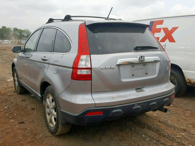 JHLRE48748C042640 - 2008 HONDA CR-V EXL SILVER photo 3