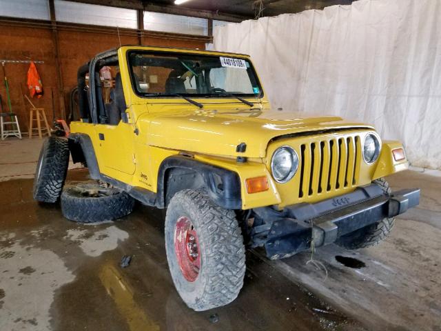 1J4FA39S94P725147 - 2004 JEEP WRANGLER X YELLOW photo 1