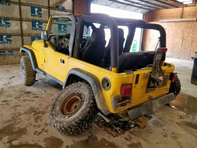 1J4FA39S94P725147 - 2004 JEEP WRANGLER X YELLOW photo 3