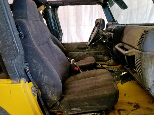 1J4FA39S94P725147 - 2004 JEEP WRANGLER X YELLOW photo 5