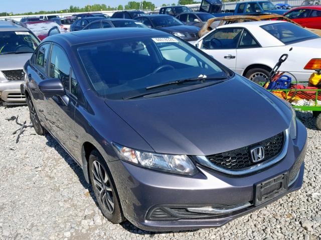 19XFB2F81FE070121 - 2015 HONDA CIVIC EX GRAY photo 1