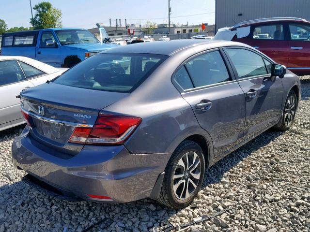 19XFB2F81FE070121 - 2015 HONDA CIVIC EX GRAY photo 4