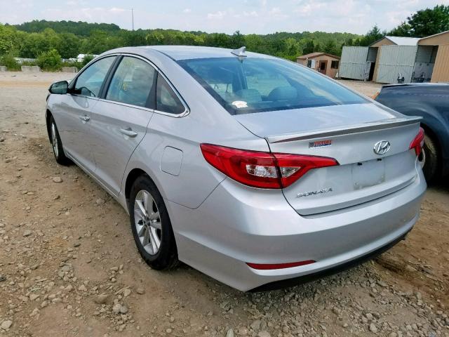 5NPE24AF7GH342956 - 2016 HYUNDAI SONATA SE SILVER photo 3