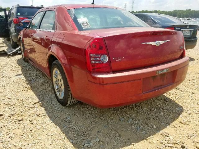 2C3KA43RX8H129981 - 2008 CHRYSLER 300 LX RED photo 3