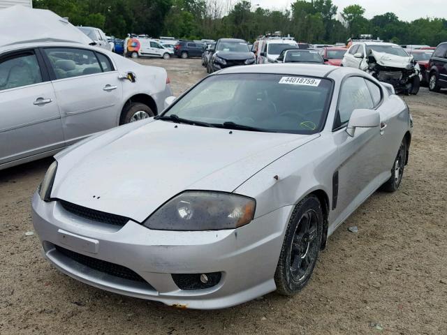 KMHHM65D56U194124 - 2006 HYUNDAI TIBURON GS SILVER photo 2