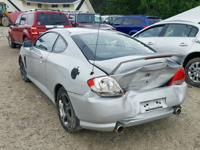 KMHHM65D56U194124 - 2006 HYUNDAI TIBURON GS SILVER photo 3