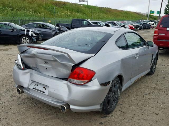 KMHHM65D56U194124 - 2006 HYUNDAI TIBURON GS SILVER photo 4