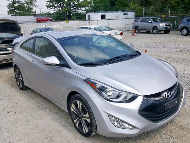 KMHDH6AH0EU028460 - 2014 HYUNDAI ELANTRA CO SILVER photo 1