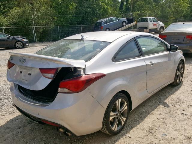 KMHDH6AH0EU028460 - 2014 HYUNDAI ELANTRA CO SILVER photo 4