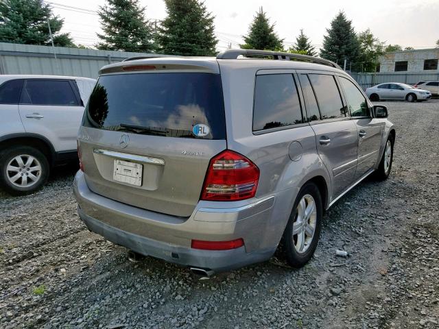 4JGBF71E87A226474 - 2007 MERCEDES-BENZ GL 450 4MA SILVER photo 4