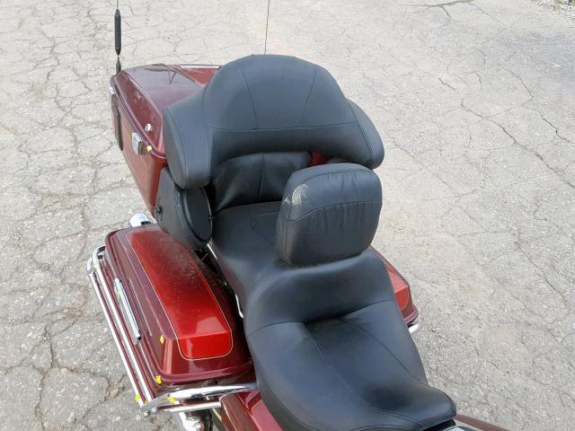 1HD1FC4198Y601250 - 2008 HARLEY-DAVIDSON FLHTCUI MAROON photo 5