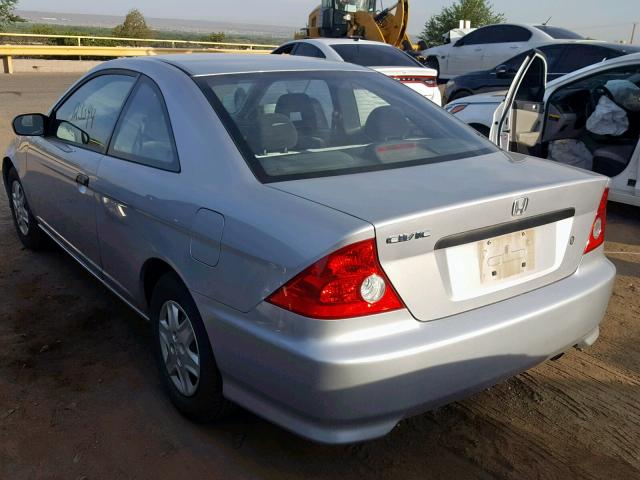 1HGEM21305L070474 - 2005 HONDA CIVIC DX V SILVER photo 3