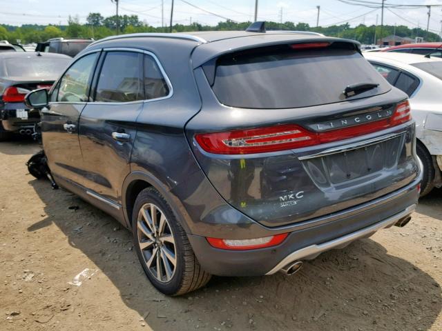 5LMCJ3D90KUL21464 - 2019 LINCOLN MKC RESERV GRAY photo 3