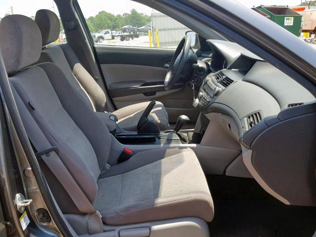 1HGCP2F40AA026772 - 2010 HONDA ACCORD LXP GRAY photo 5