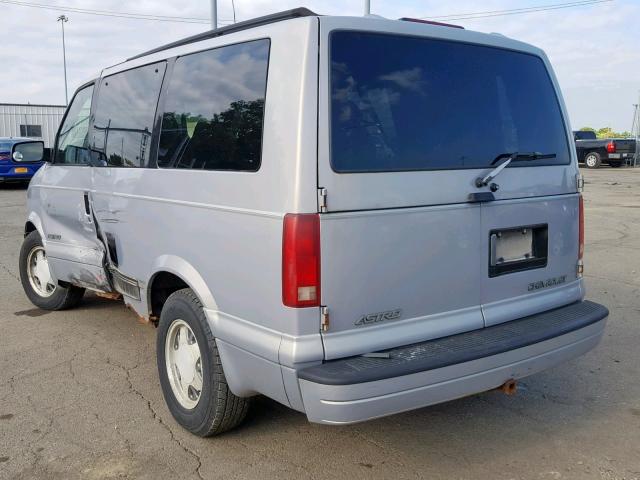 1GNDM19W2YB129335 - 2000 CHEVROLET ASTRO SILVER photo 3