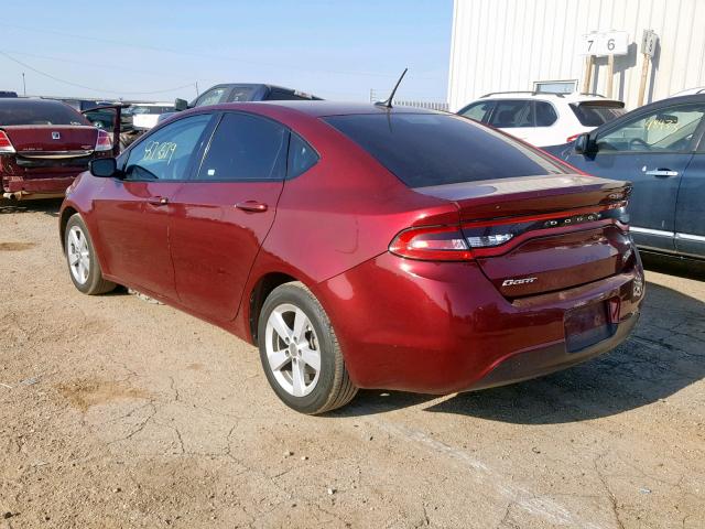 1C3CDFBB5FD330693 - 2015 DODGE DART SXT MAROON photo 3