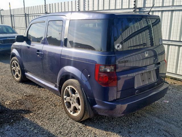 5J6YH18938L006755 - 2008 HONDA ELEMENT SC BLUE photo 3