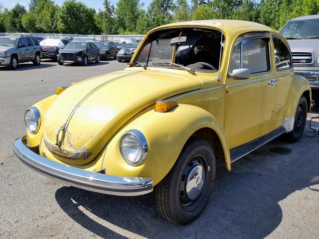 1332554481 - 1973 VOLKSWAGEN BEETLE YELLOW photo 2