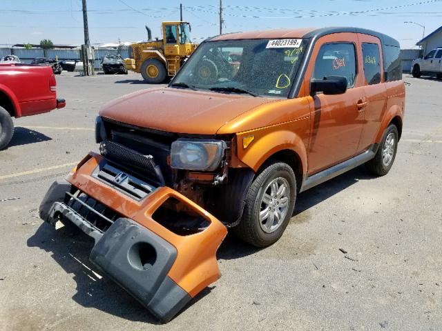 5J6YH18738L003188 - 2008 HONDA ELEMENT EX ORANGE photo 2