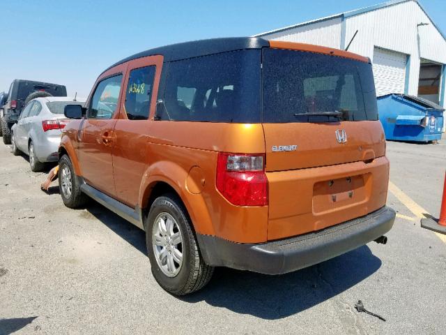 5J6YH18738L003188 - 2008 HONDA ELEMENT EX ORANGE photo 3