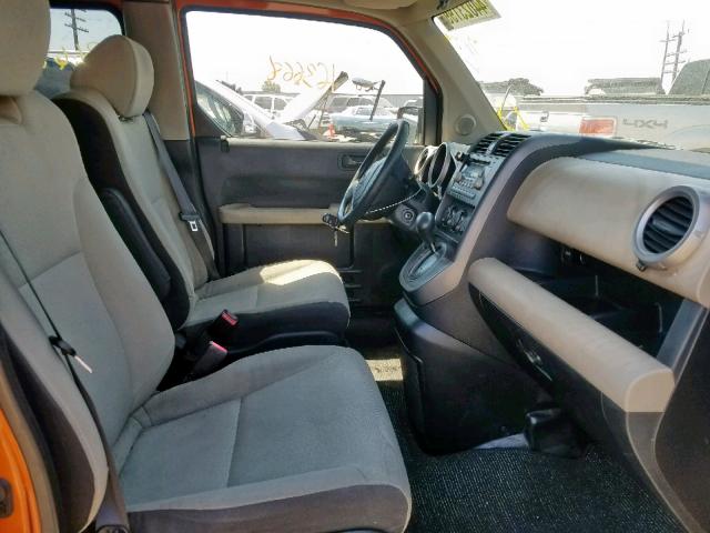 5J6YH18738L003188 - 2008 HONDA ELEMENT EX ORANGE photo 5