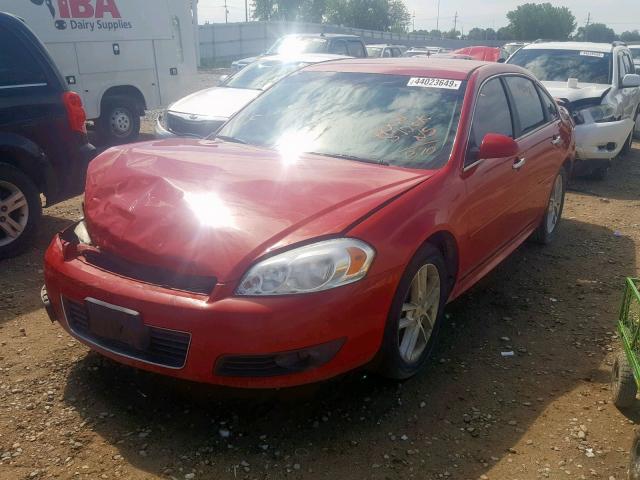 2G1WC5EM5B1171370 - 2011 CHEVROLET IMPALA LTZ RED photo 2