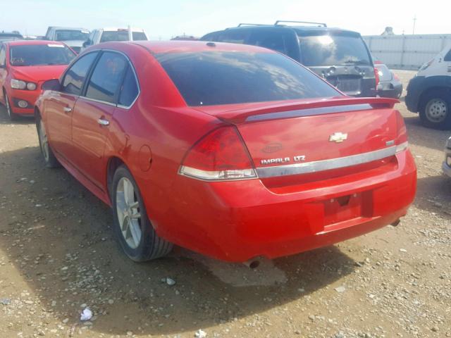 2G1WC5EM5B1171370 - 2011 CHEVROLET IMPALA LTZ RED photo 3