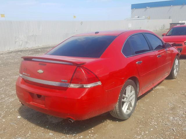 2G1WC5EM5B1171370 - 2011 CHEVROLET IMPALA LTZ RED photo 4