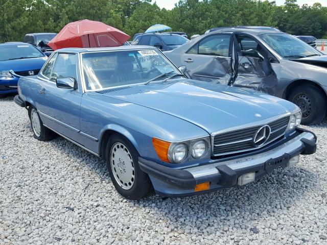 WDBBA48D8HA065946 - 1987 MERCEDES-BENZ 560 SL BLUE photo 1