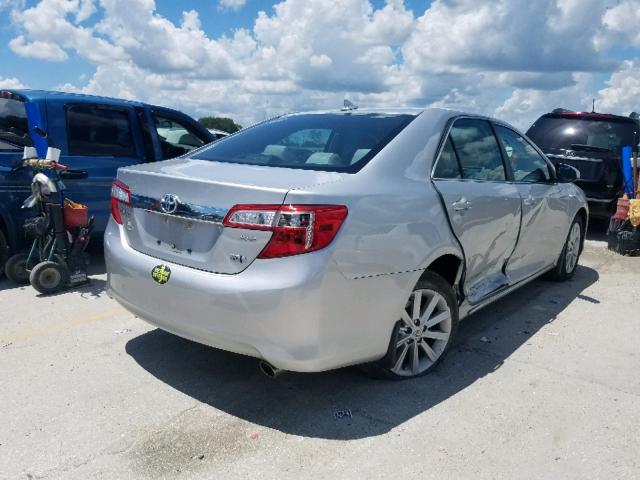 4T1BD1FK0CU016185 - 2012 TOYOTA CAMRY HYBR SILVER photo 4