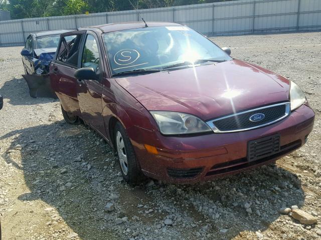 1FAFP34N87W175185 - 2007 FORD FOCUS ZX4 MAROON photo 1